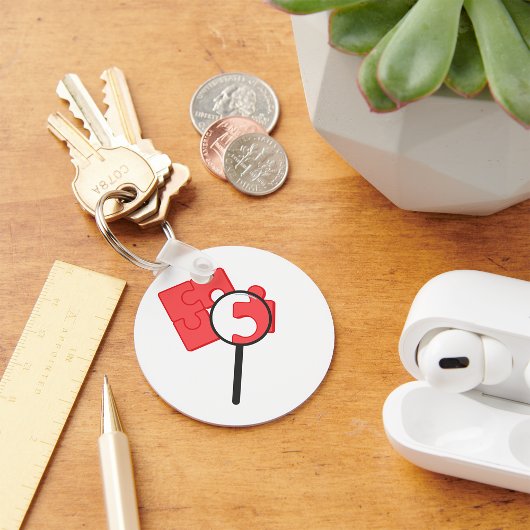 Sleutelhanger puzzelstukjes