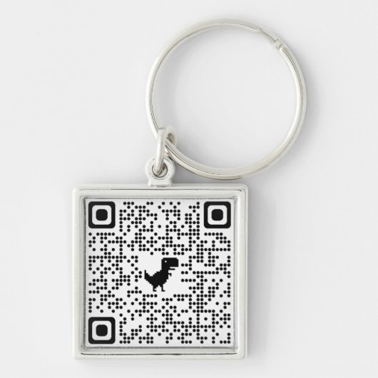 Sleutelhanger QRCODE naar Rickroll (Voorkant)