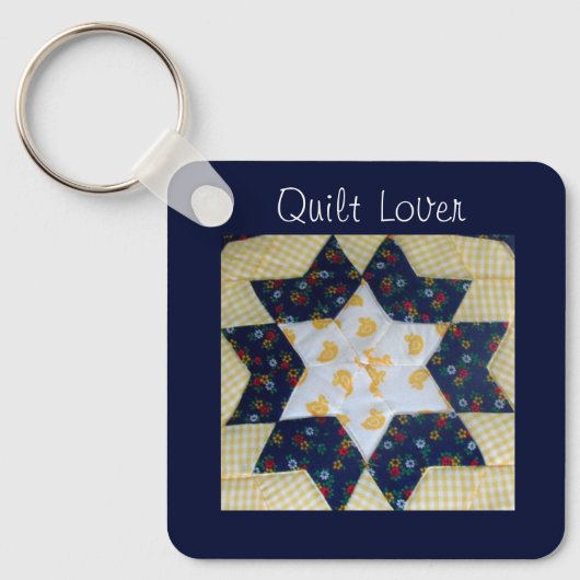 Sleutelhanger - Quiltliefhebber (Voorkant)
