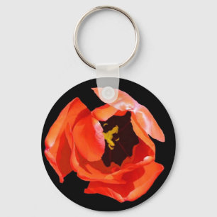 Sleutelhanger, "Red Tulip" Sleutelhanger
