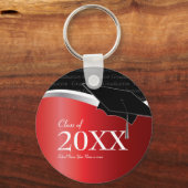  Sleutelhanger rode en zwarte Afstuderen (Voorkant)