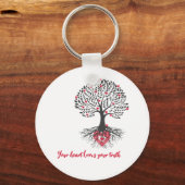 Sleutelhanger rode harten (Voorkant)