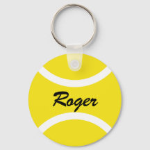 Sleutelhanger rond tennisbal |  naam