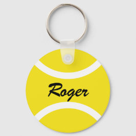 Sleutelhanger rond tennisbal |  naam