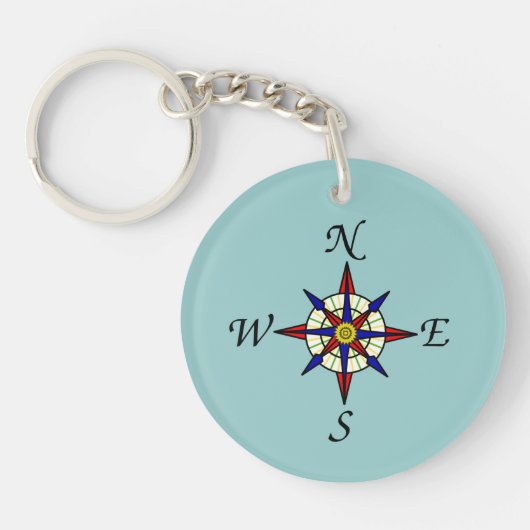 Sleutelhanger Roos compass (Voorkant)