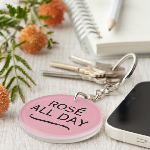 Sleutelhanger 'Rosé de hele dag' voor liefhebber v
