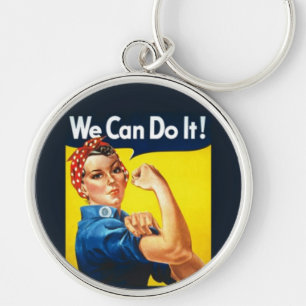 Sleutelhanger Rosie de Riveter die we kunnen doen