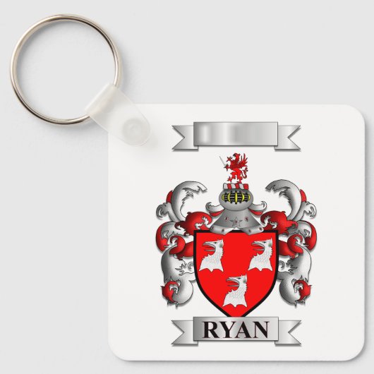 Sleutelhanger Ryan Achternaam En Schild (Voorkant)