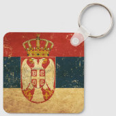 Sleutelhanger Servië-vlag (Achterkant)