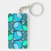 Sleutelhanger seventies blauw (achterkant)