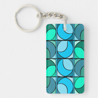 Sleutelhanger seventies blauw