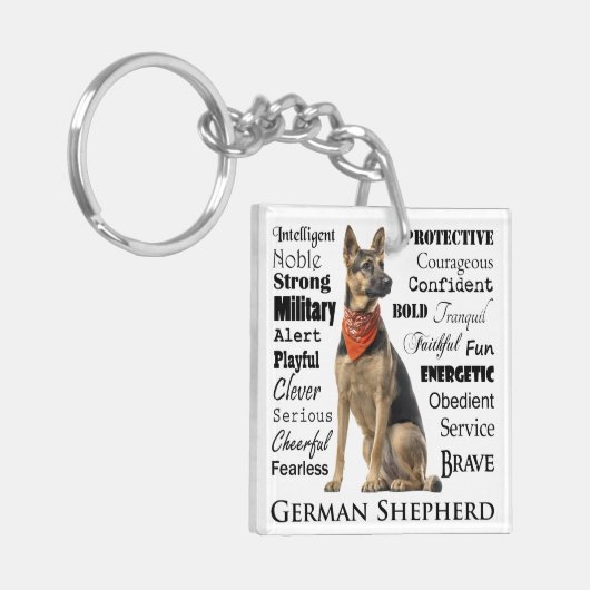 Sleutelhanger Shepherd Traits (Voorkant Links)