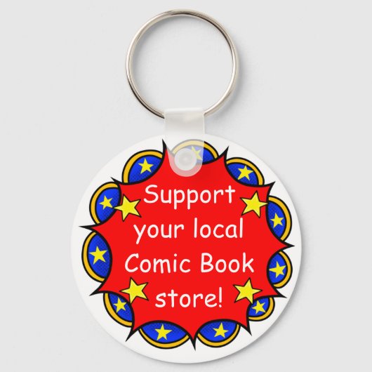 sleutelhanger "Support je lokale winkel met stripb (Voorkant)