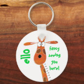 Sleutelhanger / toetsenbord... Funky Giraffe (Voorkant)