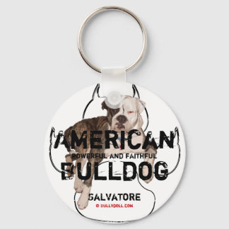 Sleutelhanger Unikat Salvatore American Bulldog