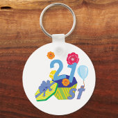 sleutelhanger van 21e verjaardag