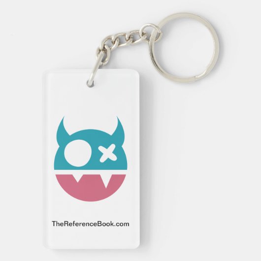 Sleutelhanger van acryl, dubbelzijdig Logo (achterkant)