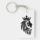 Sleutelhanger van acryl, rechthoek (dubbelzijdig) (Voorkant)