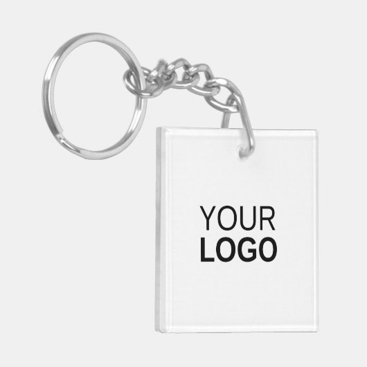 Sleutelhanger van acryl, vierkant (dubbelzijdig) S (Voorkant Links)