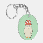 Sleutelhanger van acryl, vierkant (eenzijdig) (Voorkant Links)