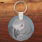 Sleutelhanger van Afrikaanse grijze papegaai (Voorkant)