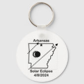 Sleutelhanger van Arkansas Solar Eclipse 2024 (Achterkant)