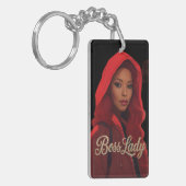 Sleutelhanger van Boss Lady Acryl (Voorkant Links)