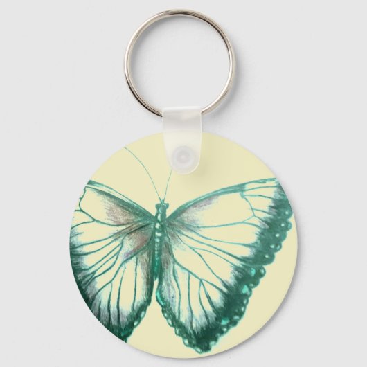 Sleutelhanger van de Button van de vlinder (Voorkant)
