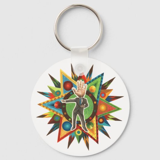 sleutelhanger van de heer Facepalm (Voorkant)