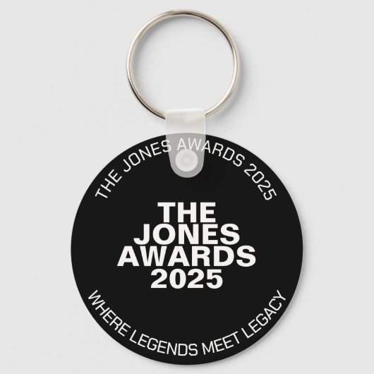 Sleutelhanger van de Jones Awards 2025 (Voorkant)