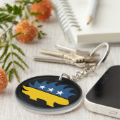 Sleutelhanger van de Libertarian Party Porcupine L (Voorkant Rechts)