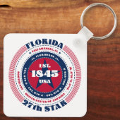 Sleutelhanger van de staat Florida (Achterkant)