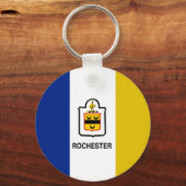 Sleutelhanger van de stadsvlag Rochester (New York (Voorkant)