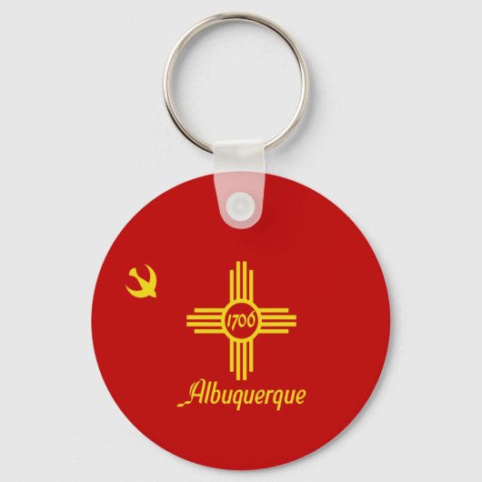 Sleutelhanger van de vlag van Albuquerque (New Mex (Voorkant)