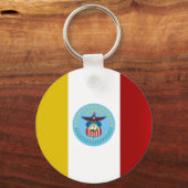 Sleutelhanger van de vlag van Columbus (Ohio) (Voorkant)