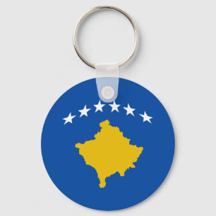 Sleutelhanger van de vlag van Kosovo Fisheye
