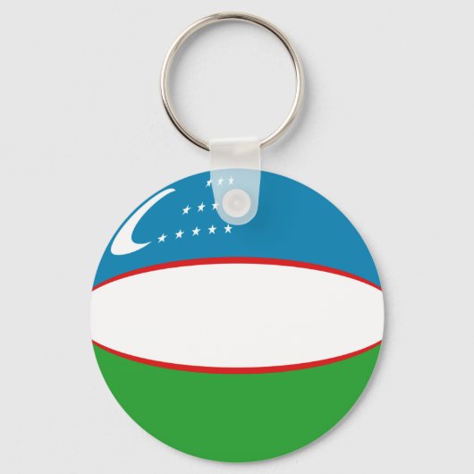 Sleutelhanger van de vlag van Oezbekistan (Voorkant)