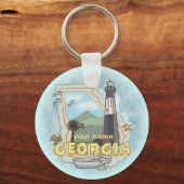 Sleutelhanger van de vuurtoren van Georgia (Voorkant)