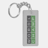 Sleutelhanger van de woordkampioen (Voorkant Links)