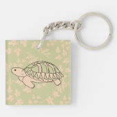 Sleutelhanger van Hermann in de schildpad (bladgro (Achterkant)