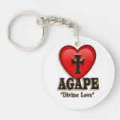 Sleutelhanger van het Agape-hartsymbool (Voorkant)