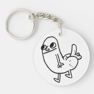 Sleutelhanger van het dikkietje (dubbelzijdig)