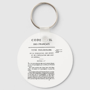 Sleutelhanger van het Franse burgerlijk wetboek.