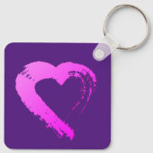 Sleutelhanger van het hart XOXO-metaal (Achterkant)