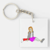 sleutelhanger van het meisje (voorkant)