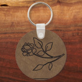 SLEUTELHANGER VAN HET Roos VAN DE KANTOORLEDER (Voorkant)