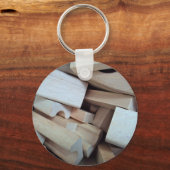 Sleutelhanger van houten bouwblokken (Voorkant)
