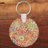 Sleutelhanger van kleurrijk Floral (Voorkant)