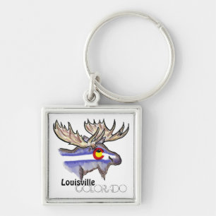 Sleutelhanger van Louisville Colorado artistieke e