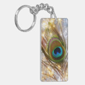 Sleutelhanger van mousserende peacock (Voorkant Links)